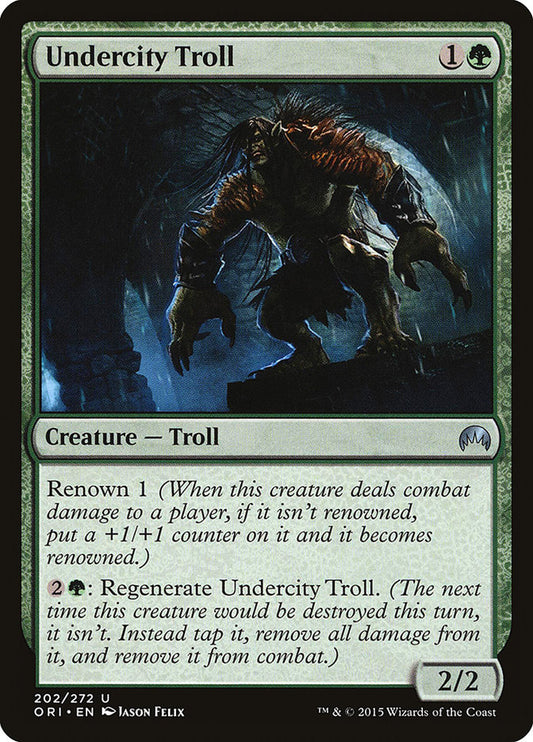 Undercity Troll - (Foil): Magic Origins