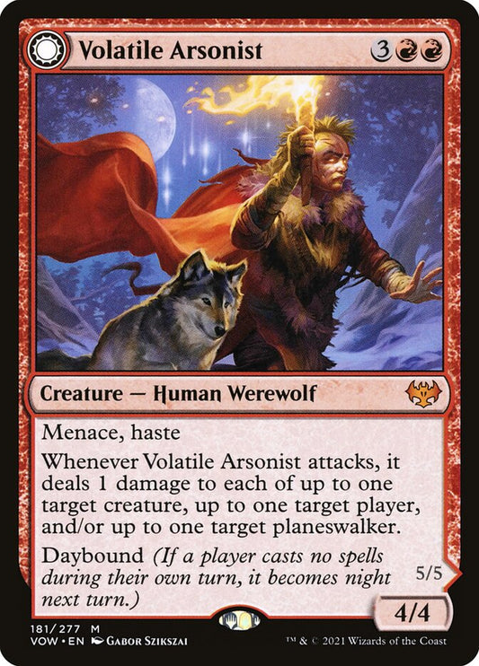 Volatile Arsonist // Dire-Strain Anarchist: Innistrad: Crimson Vow