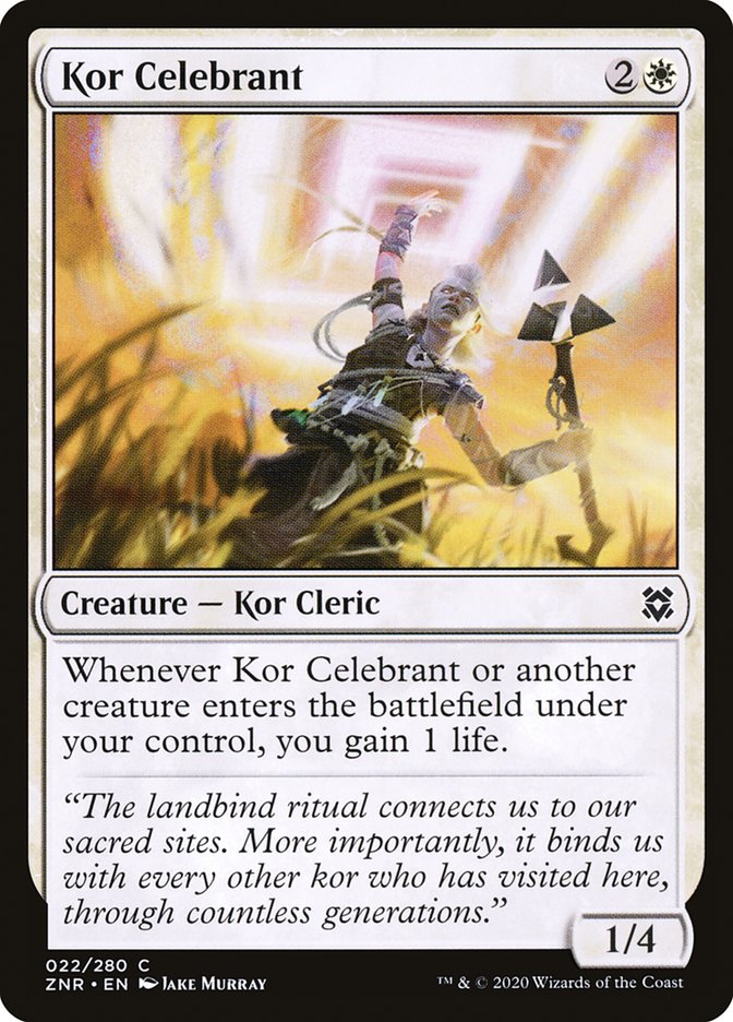 Kor Celebrant - (Foil): Zendikar Rising