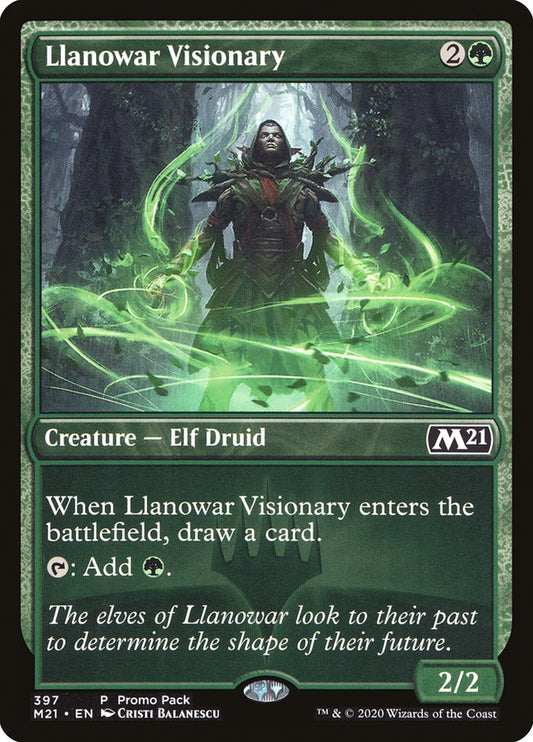 Llanowar Visionary - (Foil): Core Set 2021