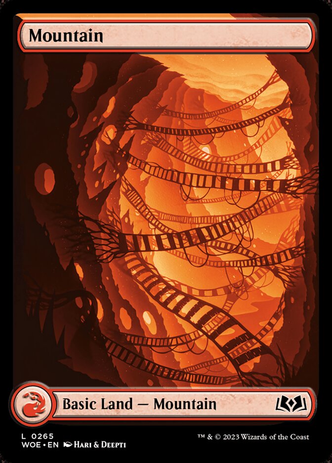 Mountain (#265) (Full Art) - (Foil): Wilds of Eldraine