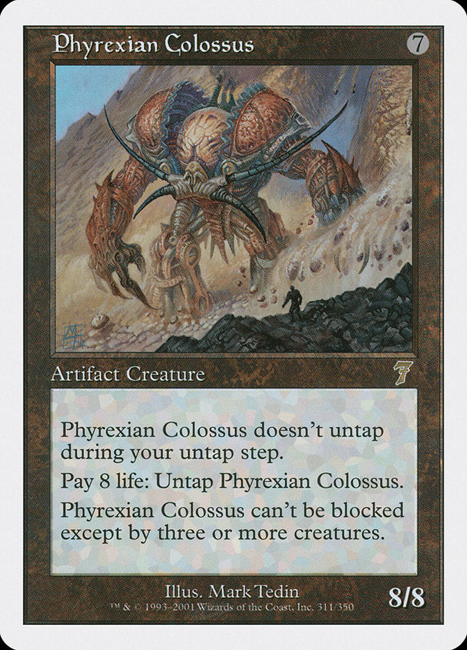 Phyrexian Colossus - (Foil): Seventh Edition