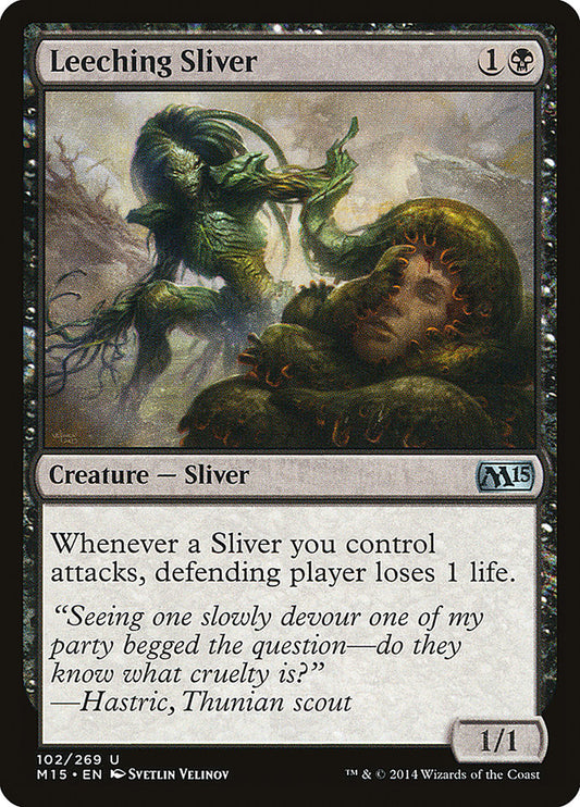 Leeching Sliver - (Foil): Magic 2015