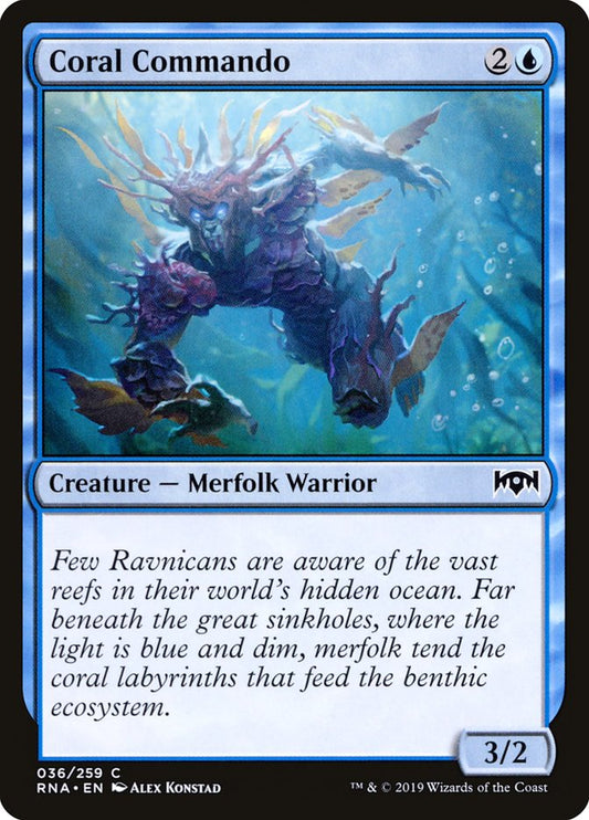Coral Commando - (Foil): Ravnica Allegiance