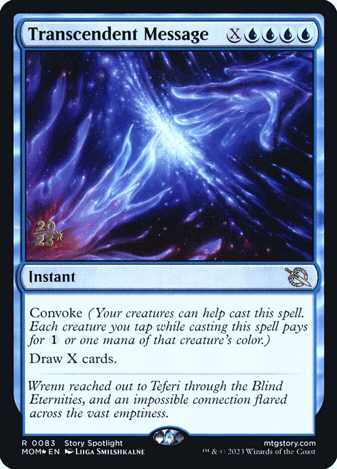 Transcendent Message - (Foil): March of the Machine Promos