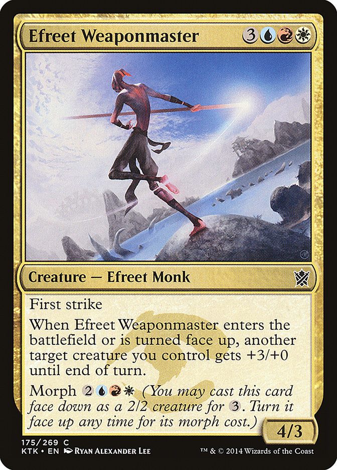 Efreet Weaponmaster - (Foil): Khans of Tarkir