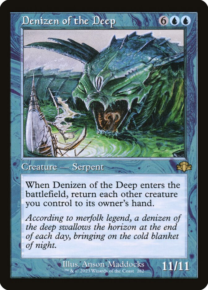 Denizen of the Deep (Retro Frame): Dominaria Remastered