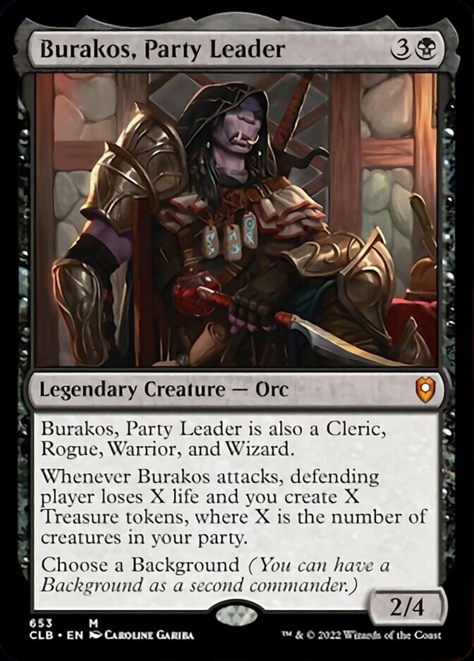 Burakos, Party Leader - (Foil): Commander Legends: Battle for Baldur's Gate