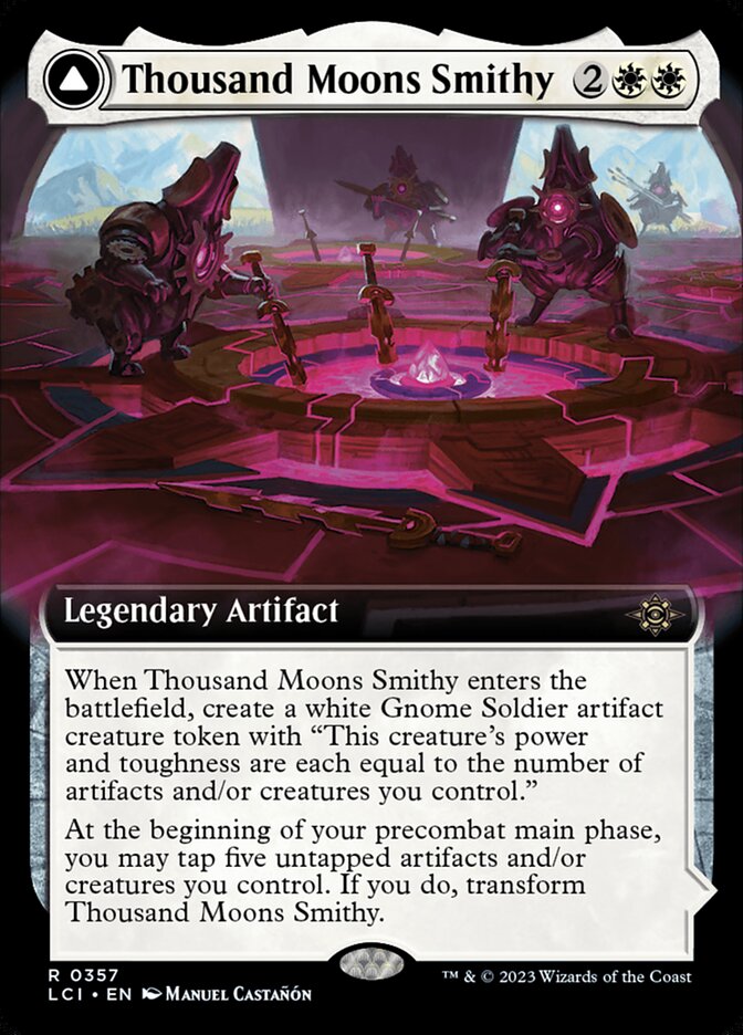 Thousand Moons Smithy // Barracks of the Thousand (Extended Art): Lost Caverns of Ixalan