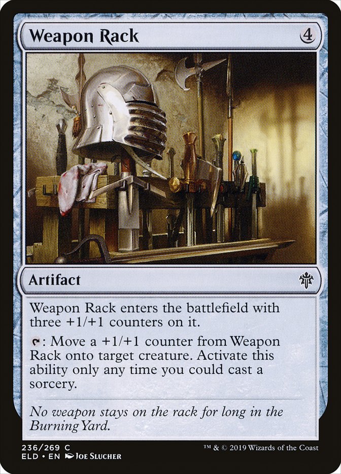 Weapon Rack - (Foil): Throne of Eldraine