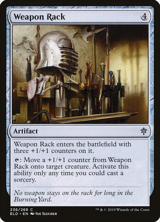 Weapon Rack - (Foil): Throne of Eldraine