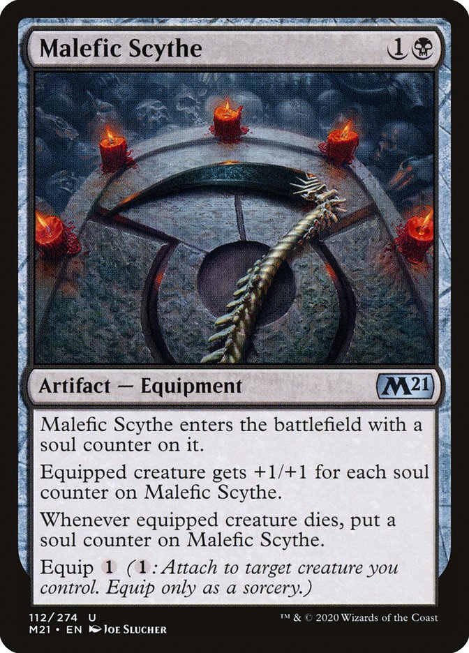 Malefic Scythe - (Foil): Core Set 2021