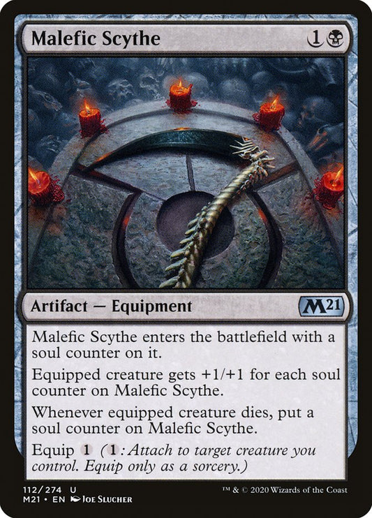 Malefic Scythe - (Foil): Core Set 2021