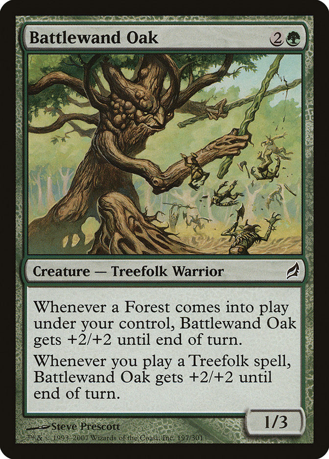 Battlewand Oak - (Foil): Lorwyn