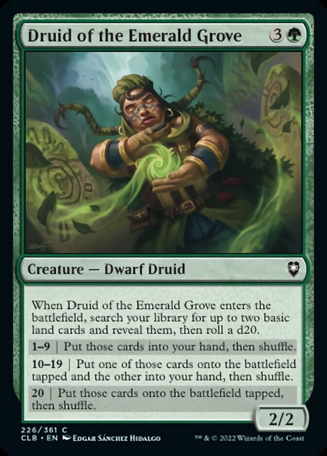 Druid of the Emerald Grove - (Foil): Commander Legends: Battle for Baldur's Gate