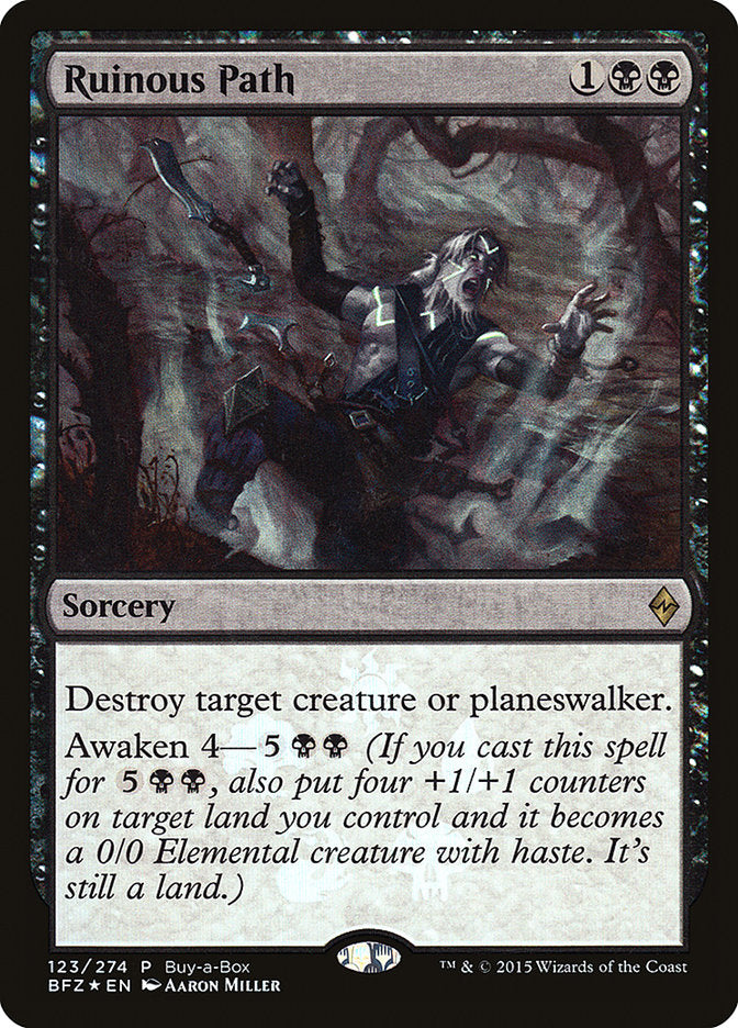 Ruinous Path (Prerelease) (Battle for Zendikar) - (Foil): Battle for Zendikar Promos