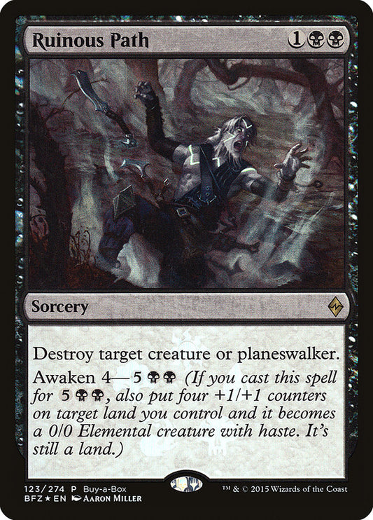 Ruinous Path (Prerelease) (Battle for Zendikar) - (Foil): Battle for Zendikar Promos
