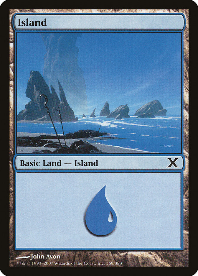 Island (#369) - (Foil): Tenth Edition