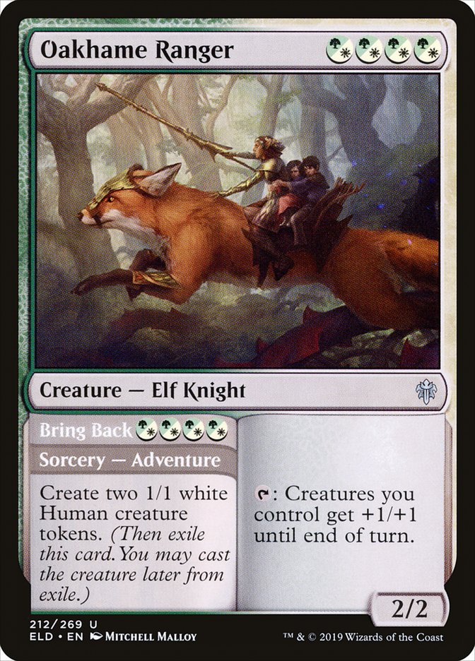 Oakhame Ranger // Bring Back - (Foil): Throne of Eldraine