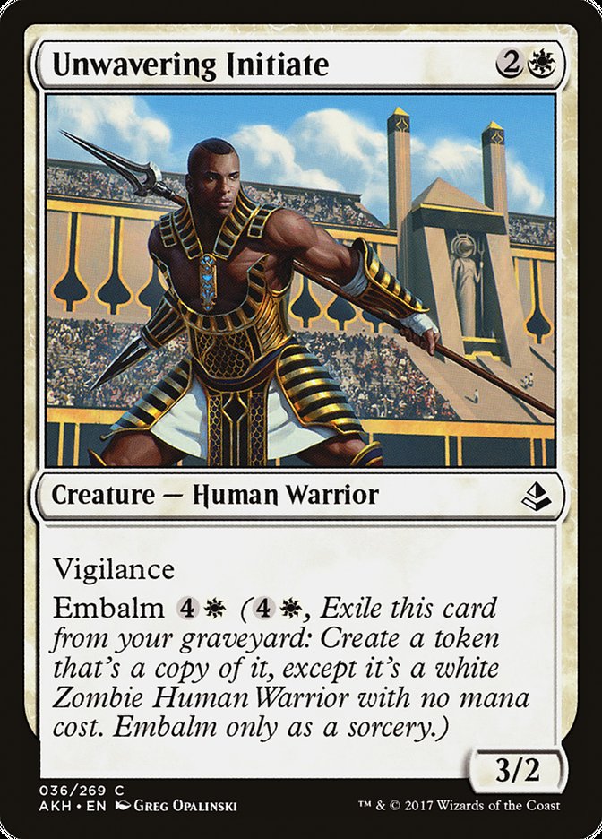 Unwavering Initiate - (Foil): Amonkhet