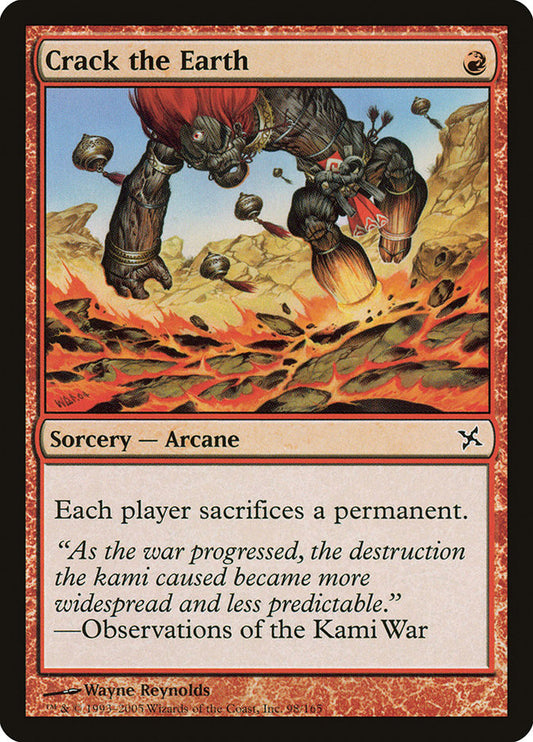 Crack the Earth - (Foil): Betrayers of Kamigawa