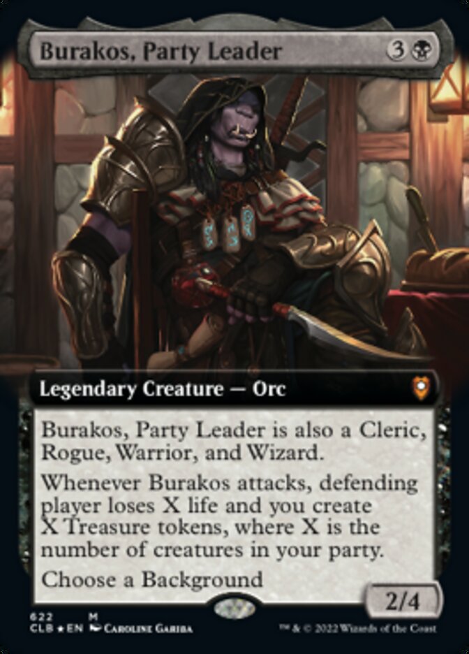 Burakos, Party Leader (Extended Art): Commander Legends: Battle for Baldur's Gate