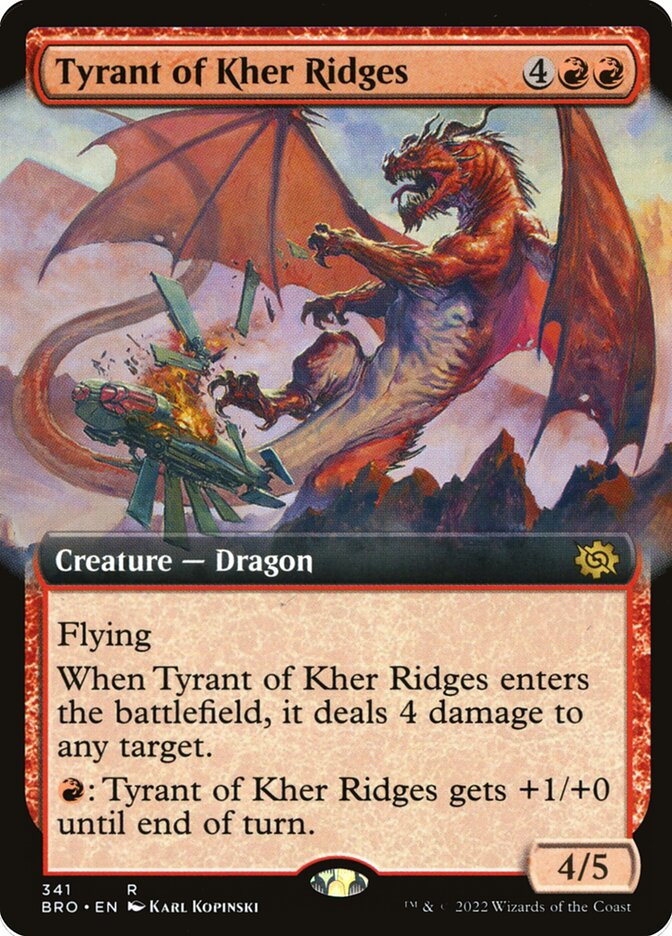 Tyrant of Kher Ridges (Extended Art) - (Foil): The Brothers' War