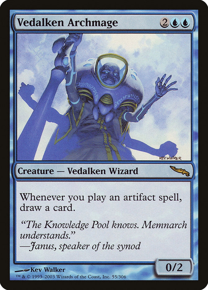 Vedalken Archmage - (Foil): Mirrodin