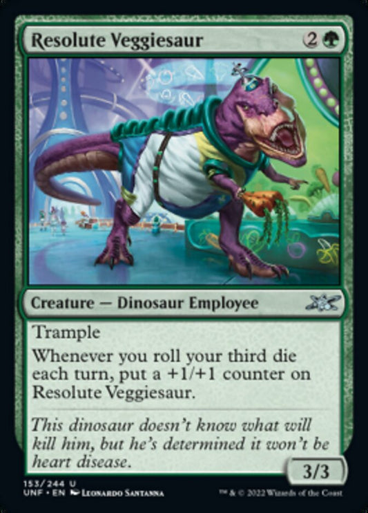 Resolute Veggiesaur - (Foil): Unfinity