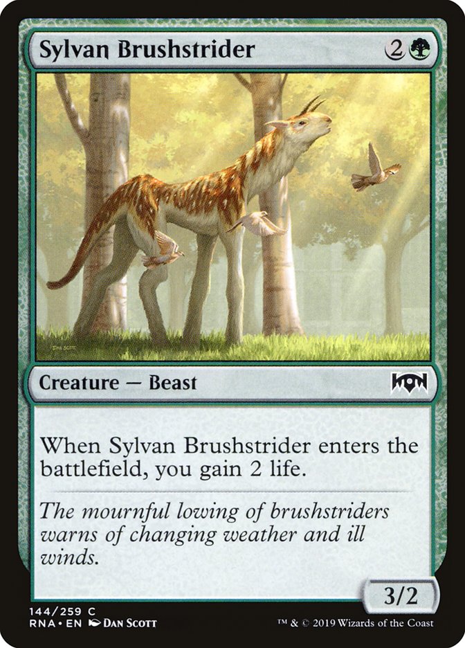 Sylvan Brushstrider - (Foil): Ravnica Allegiance