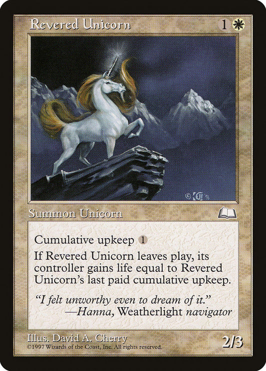 Revered Unicorn: Weatherlight