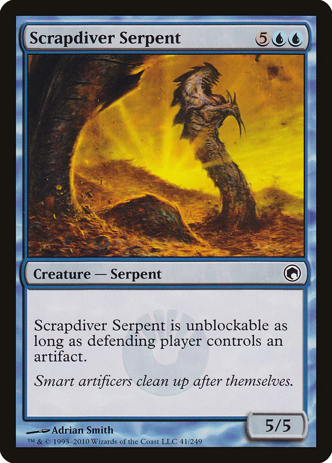 Scrapdiver Serpent: Scars of Mirrodin