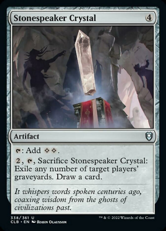 Stonespeaker Crystal - (Foil): Commander Legends: Battle for Baldur's Gate