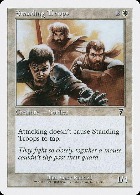 Standing Troops - (Foil): Seventh Edition
