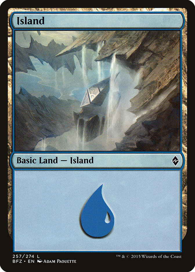 Island - (Foil): Battle for Zendikar