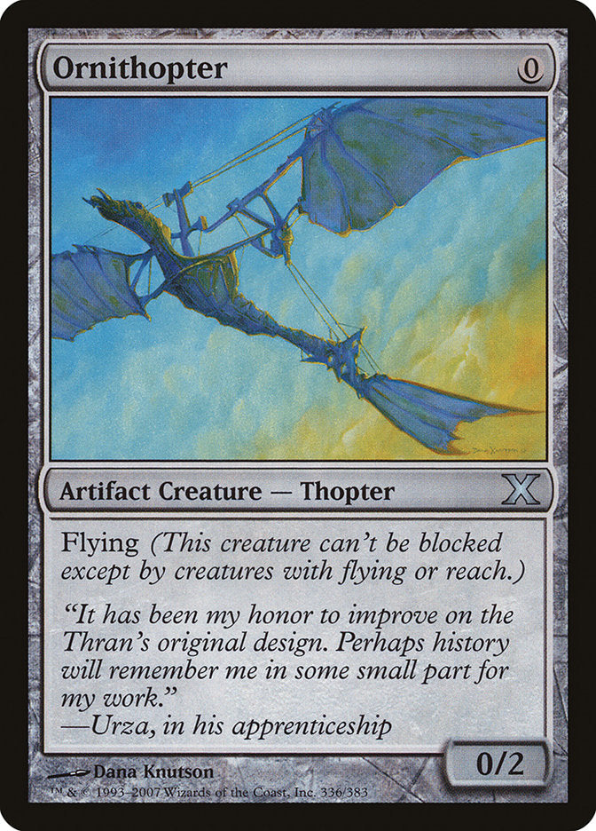 Ornithopter: Tenth Edition
