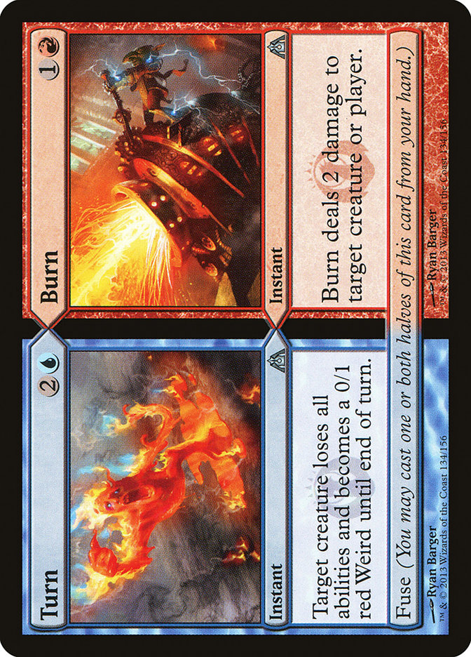 Turn // Burn - (Foil): Dragon's Maze