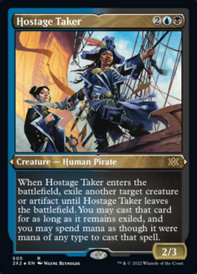 Hostage Taker (Foil Etched) - (Foil): Double Masters 2022