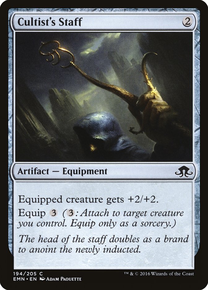 Cultist's Staff - (Foil): Eldritch Moon