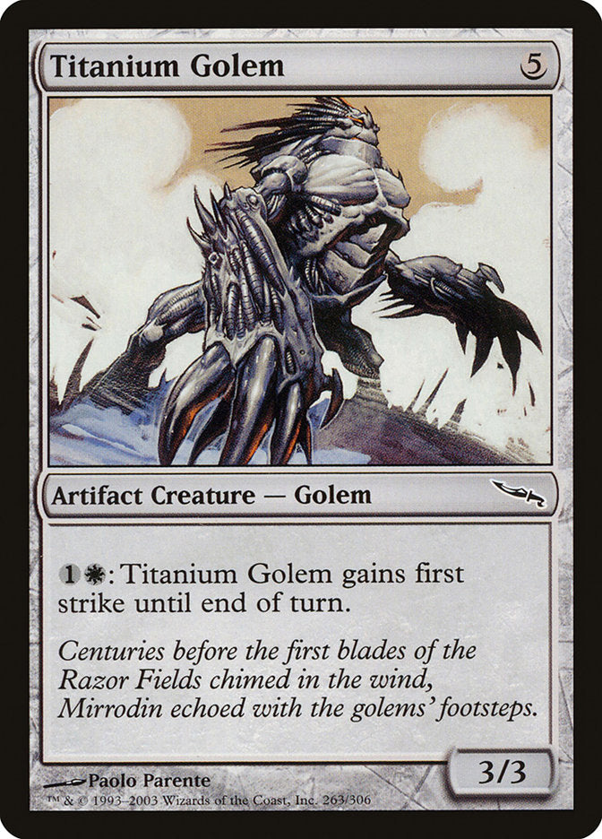 Titanium Golem: Mirrodin