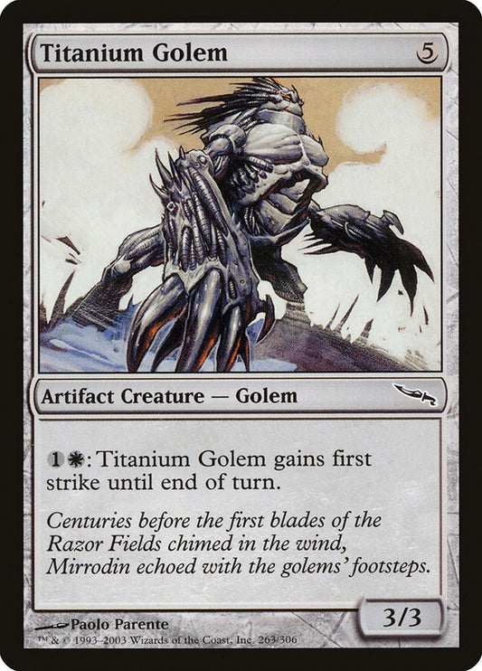 Titanium Golem - (Foil): Mirrodin
