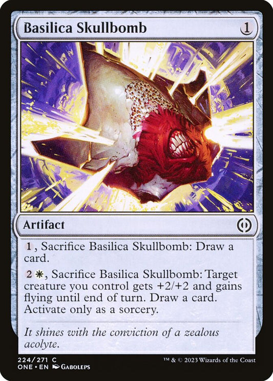 Basilica Skullbomb - (Foil): Phyrexia: All Will Be One