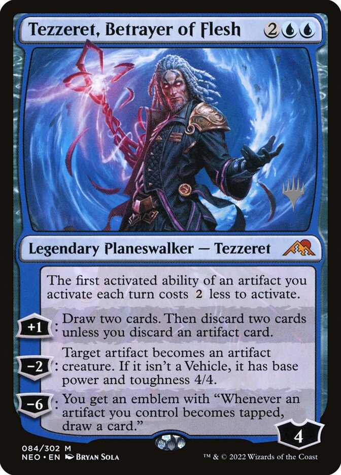 Tezzeret, Betrayer of Flesh: Kamigawa: Neon Dynasty Promos