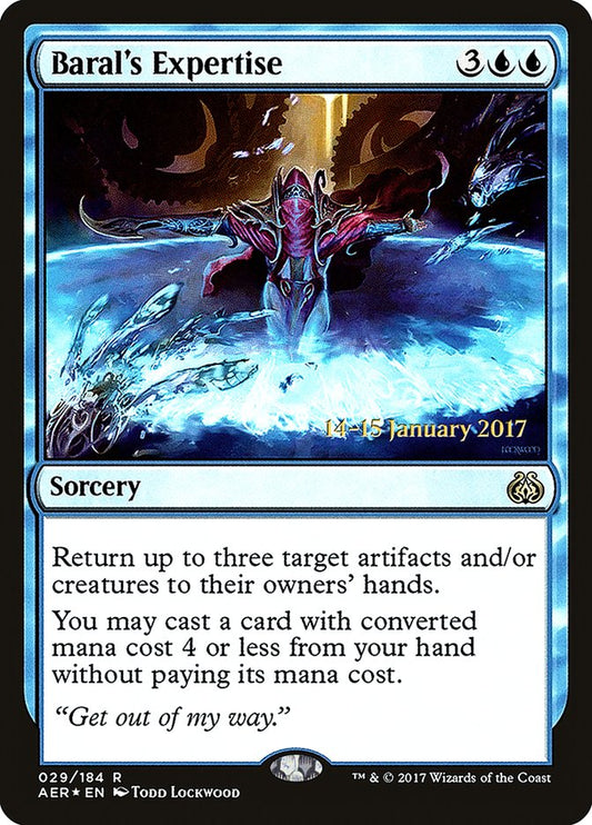 Baral's Expertise (Prerelease) (Aether Revolt) - (Foil): Aether Revolt Promos