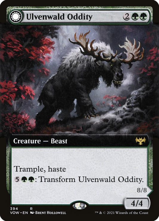 Ulvenwald Oddity // Ulvenwald Behemoth (Extended Art): Innistrad: Crimson Vow