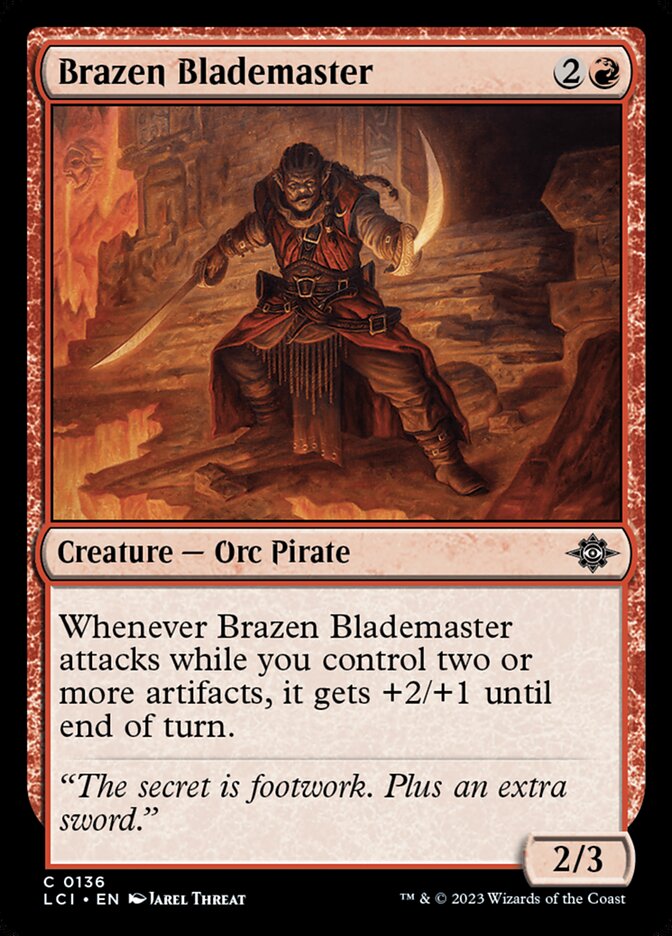Brazen Blademaster - (Foil): Lost Caverns of Ixalan