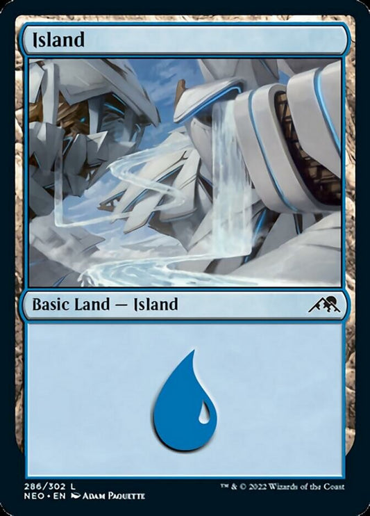 Island (#286) - (Foil): Kamigawa: Neon Dynasty