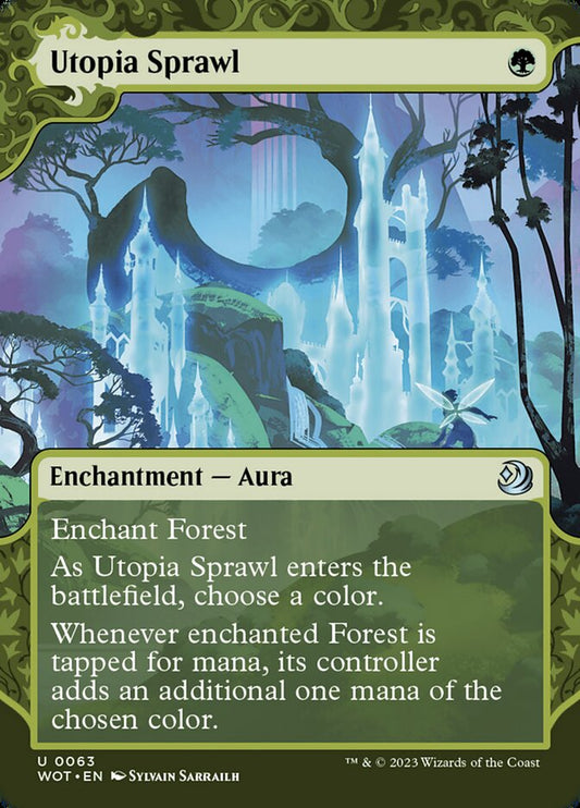 Utopia Sprawl (#063) - (Foil): Wilds of Eldraine: Enchanting Tales