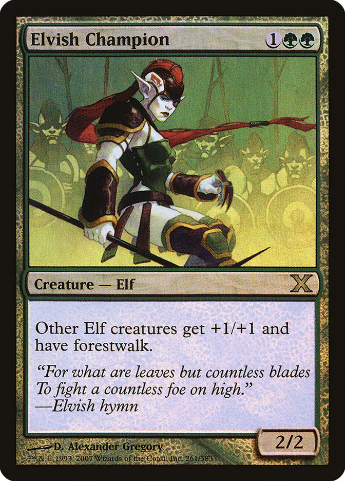 Elvish Champion - (Foil): Tenth Edition