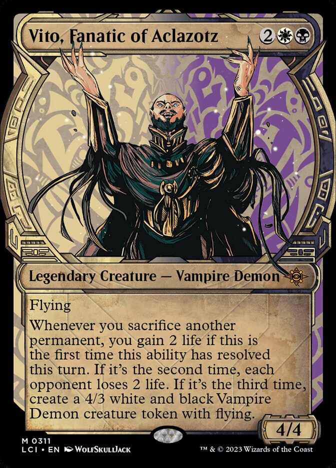Vito, Fanatic of Aclazotz (Showcase) - (Foil): Lost Caverns of Ixalan